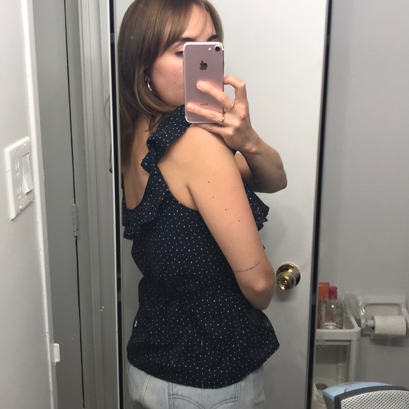 Navy star wrap top - Picture 2 of 4